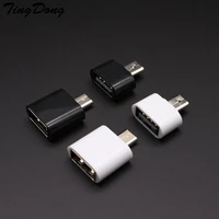 tingdong universal micro usb to usb otg mini adapter 2 0 converter for cell phones accessories android phone