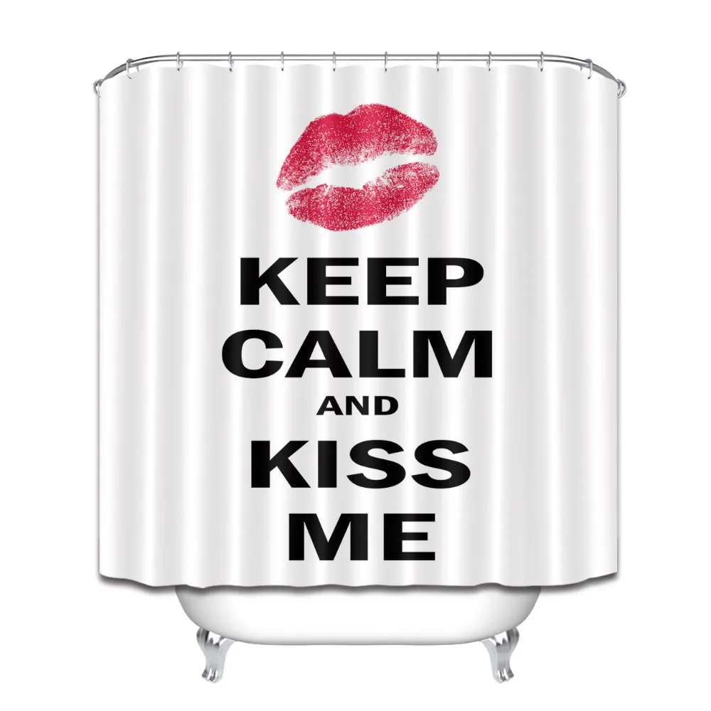 LB Забавный &quotKiss Me&quot Английский сленг белый Экстра длинная водонепроницаемая