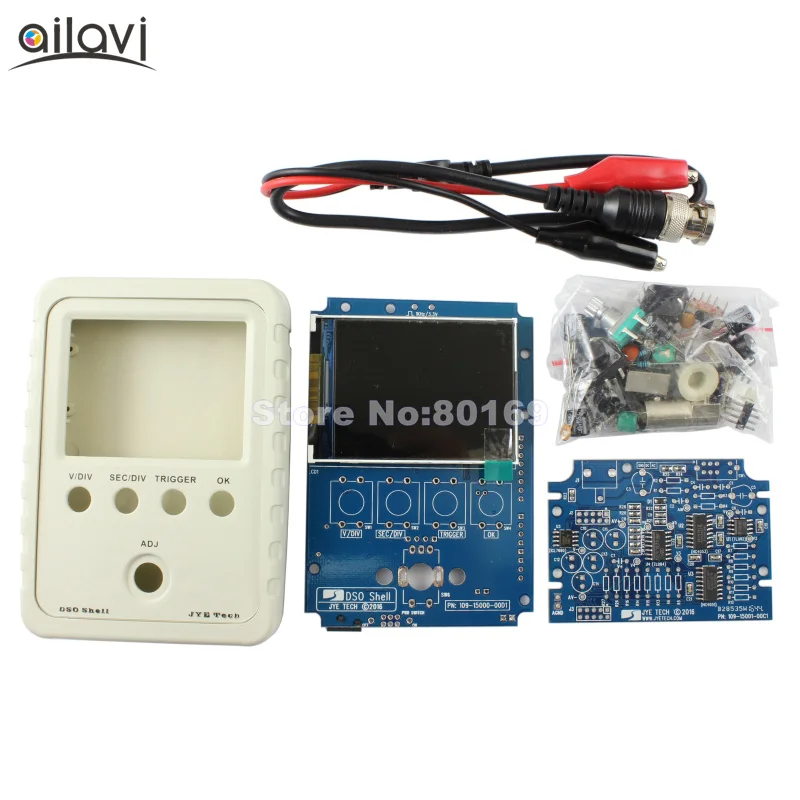 DSO Shell Модернизированный Ручной осциллограф DIY Kit 15001K SMD предsoldere электронный