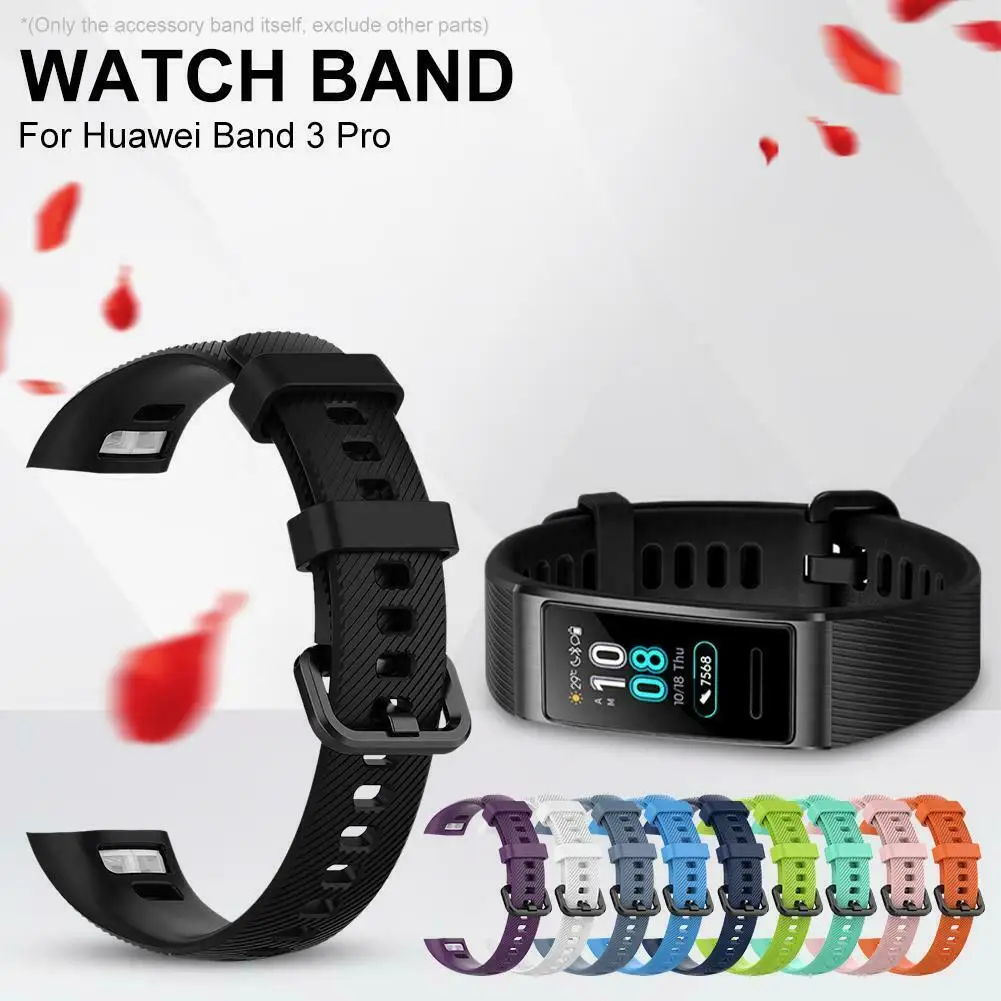 Smart Wristband for Huawei Band 3 Pro Silicone Watchband Fitness Tracker Watch Strap Bracelet Replacement | Электроника