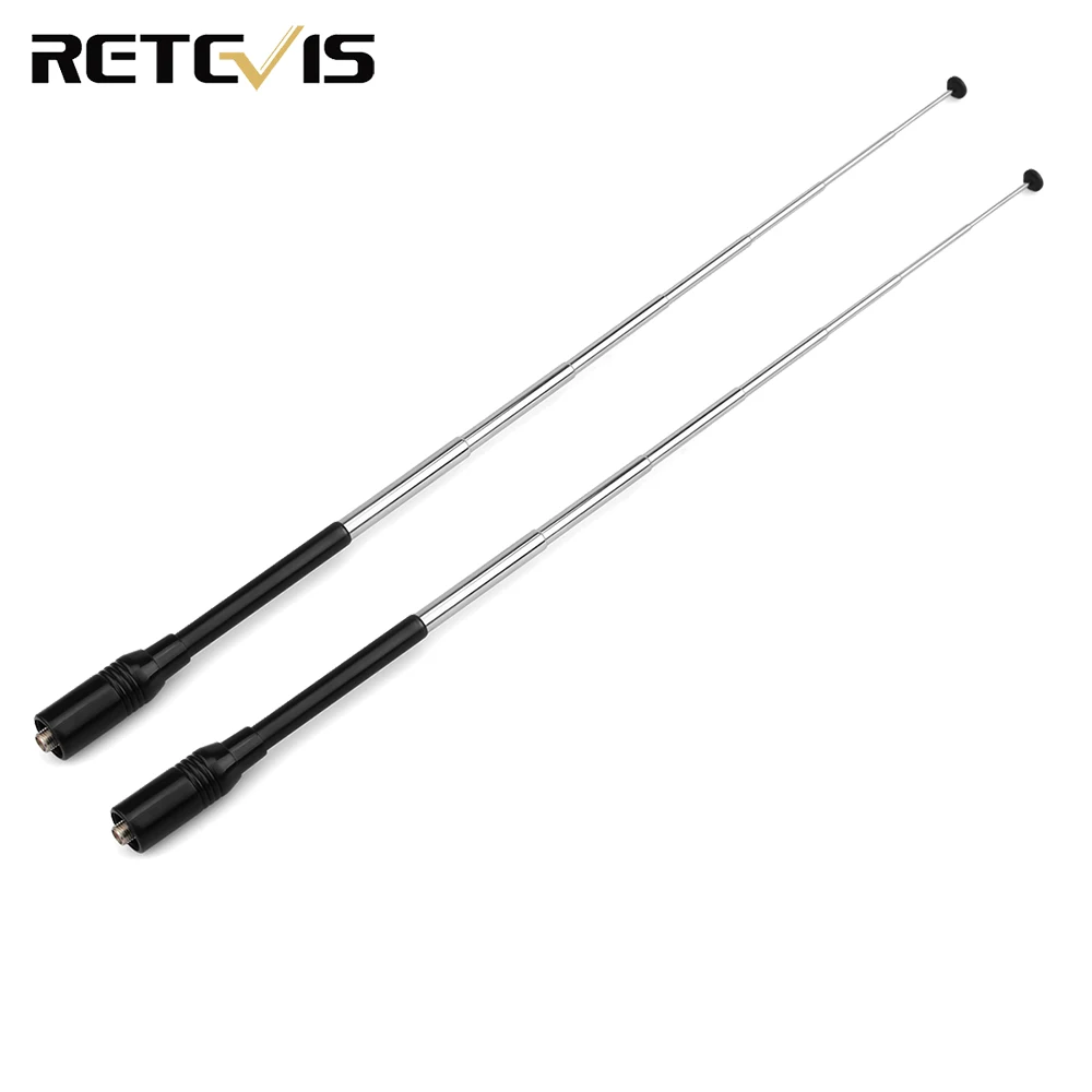

2 шт., встроенная телескопическая антенна VHF UHF для Baofeng