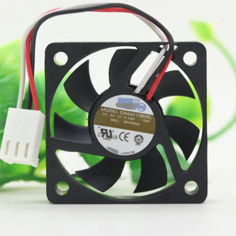 Бесшумный двухшаровой 3-контактный охлаждающий вентилятор для AVC DA04010B05L 40*40*10 мм 5