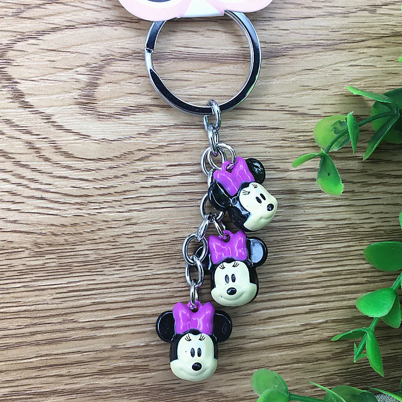 Disney мультфильм Микки забор для детей колокол кошелек магнит для монет Ключ Подвеска на рюкзак брелок аксессуары сумка кукла-Подвеска Игрушка