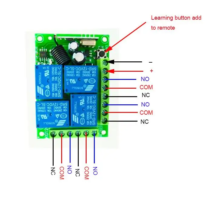 Смарт-12 V DC12V 4 CH 10A Беспроводной дистанционного Управление переключатель Системы приемник передатчика для Приспособления ворота гаража led
