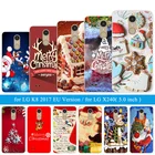 Для LG K8 2017 телефон ЕС-версии силиконовый чехол ТПУ оболочка 5,0 дюймов для Lg K8 2017 Рождество Ночь задняя крышка Fundas Lg X240 Capa