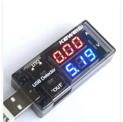 Фото Новинка QC2.0 USB зарядное устройство измеритель напряжения тока емкости батареи