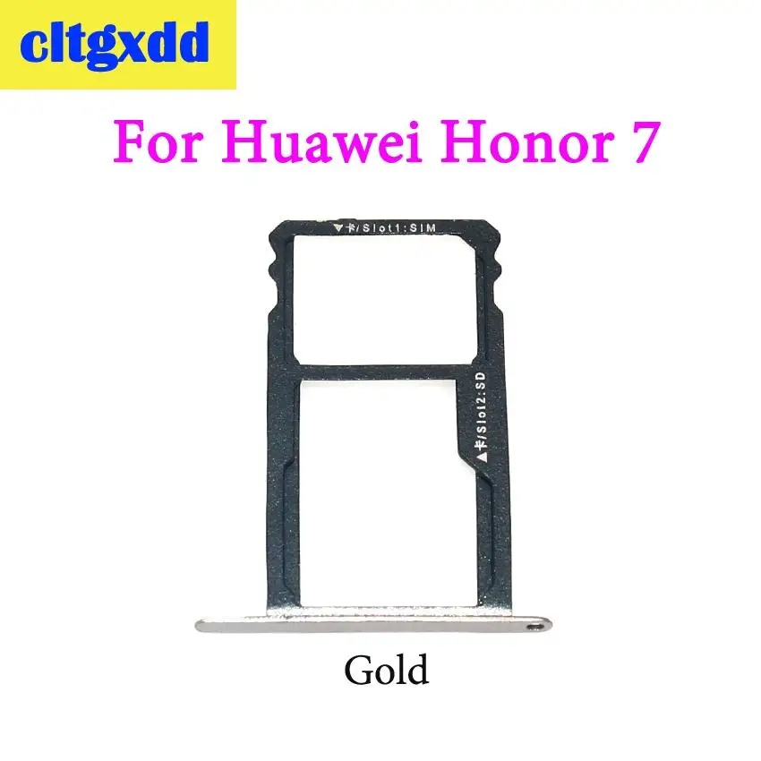 Новый лоток для SIM карты cltgxdd разъем гнезда адаптеры запасные части Huawei Honor 7 и