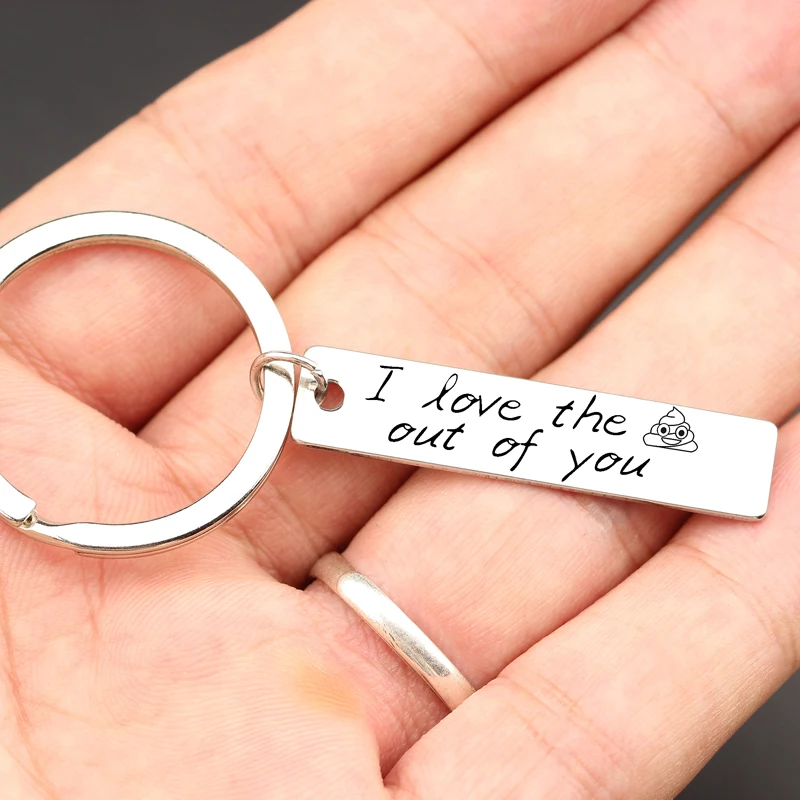Пользовательский брелок с гравировкой бойфренд/девушка аксессуар из сплава