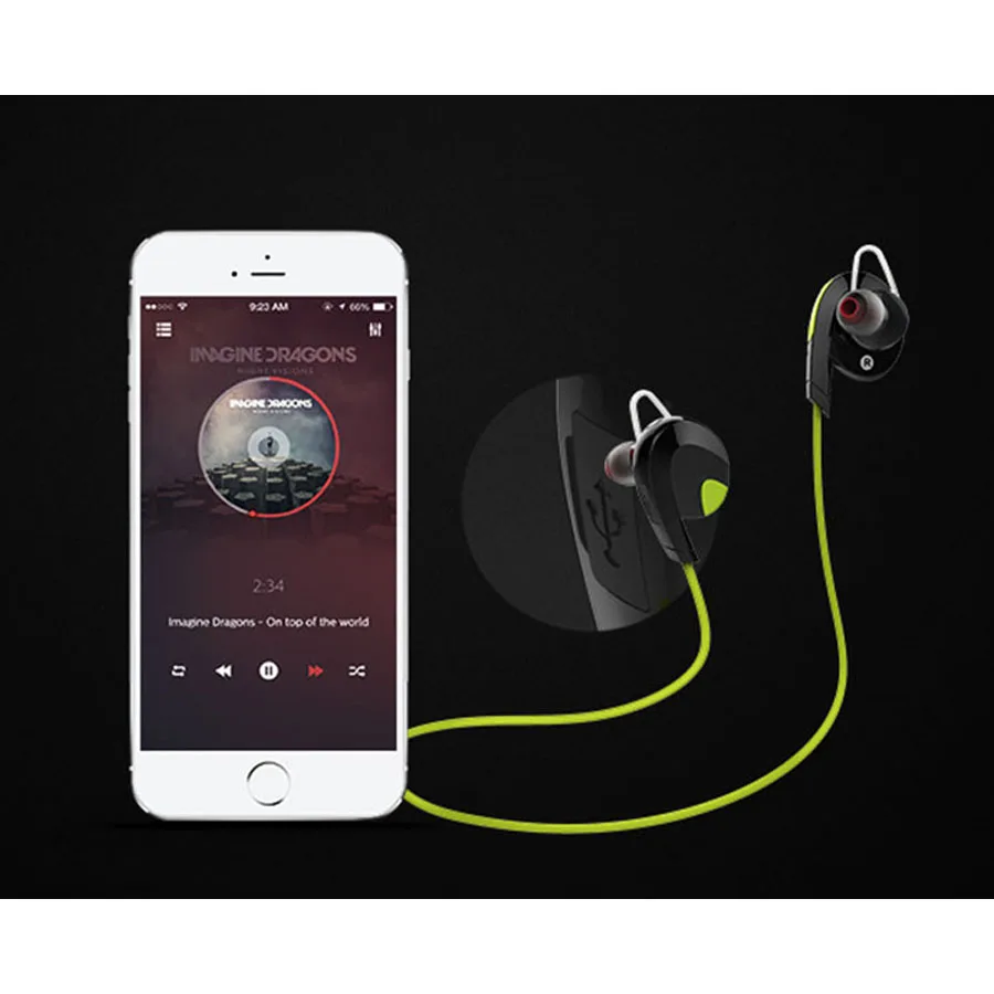 Устойчивое спортивные наушники Bluetooth V4.1 EDR Беспроводной наушников гарнитуры