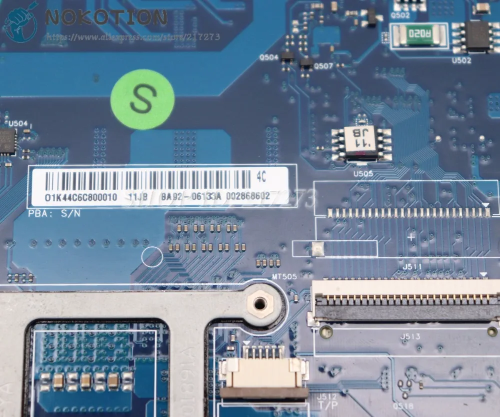 NOKOTION Фирменная Новинка материнская плата для ноутбука samsung R580 основная плата BA41-01175A BA92-06130A BA92-06133A BA92-06133B HM55 GT330M