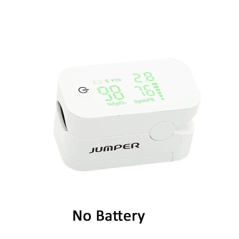 White no battery Oximetro пальцевой Пульсоксиметр Кислород крови SpO2 измерение светодиодный дисплей Цифровой тест насыщение кислородом высокое качество - Цвет: White no battery
