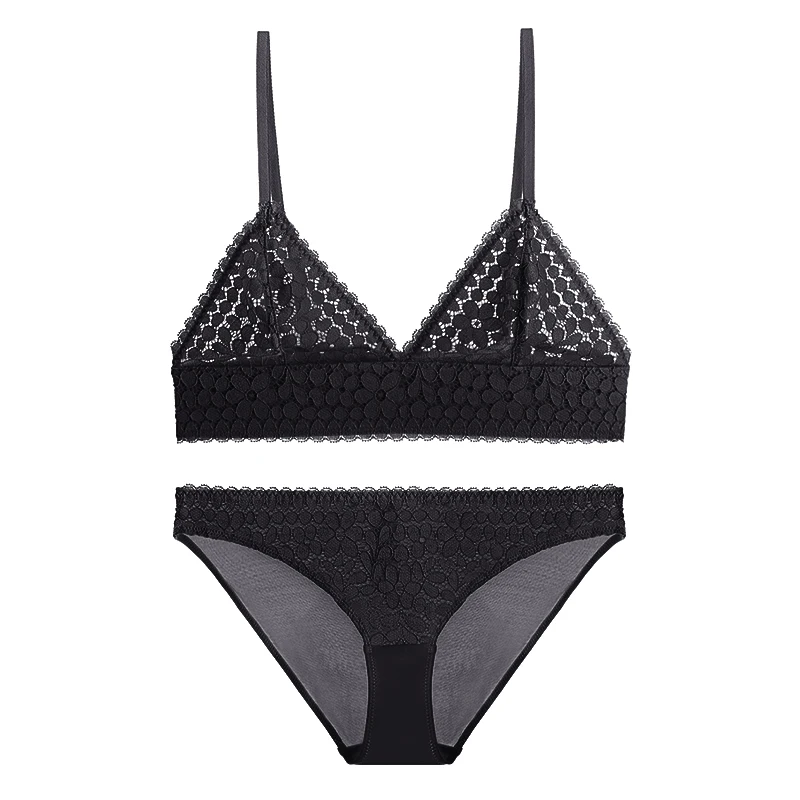 Hawiton летний карамельный Bralette набор бюстгальтеров французский стиль сексуальный