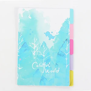 Милый мультяшный набор спиральных блокнотов, набор бумажных указателей, школьные указатели конфет и цветов для личного дневника, канцелярские принадлежности A6 A5