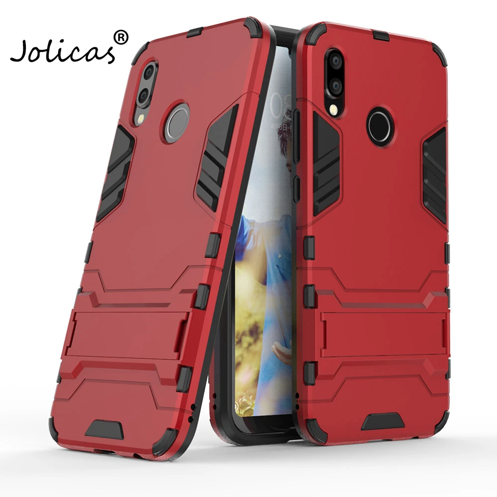 2018 новый телефон чехол для huawei P20 lite Броня Жесткий Kickstand задняя крышка P20lite Coque 4 ГБ
