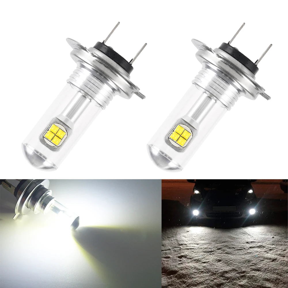 CJXMX 2 шт. H1 H3 H7 H11 9005/HB3 9006/HB4 светодиодная Автомобильная противотуманная фара 12 В 1500LM
