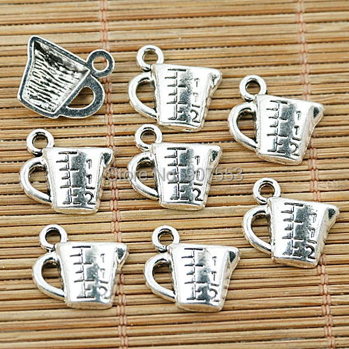 

40pcs Tibetan silver graduated cup design charms EF1335