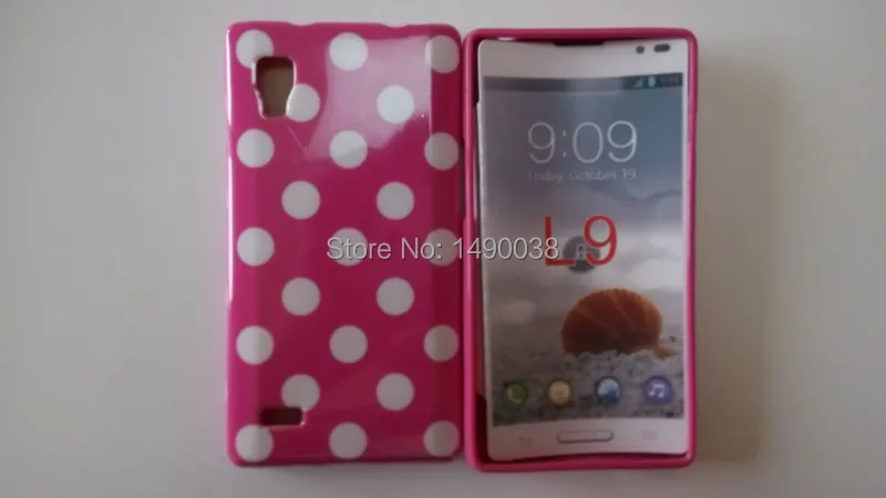 Чехол накладка в горошек OEEKOI для LG Optimus L9 P765 P760 мягкий чехол телефона бесплатно|case