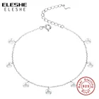 Женский браслет с круглыми цепочками ELESHE, браслет из серебра 925 пробы с кристаллами, ювелирные изделия, 2019