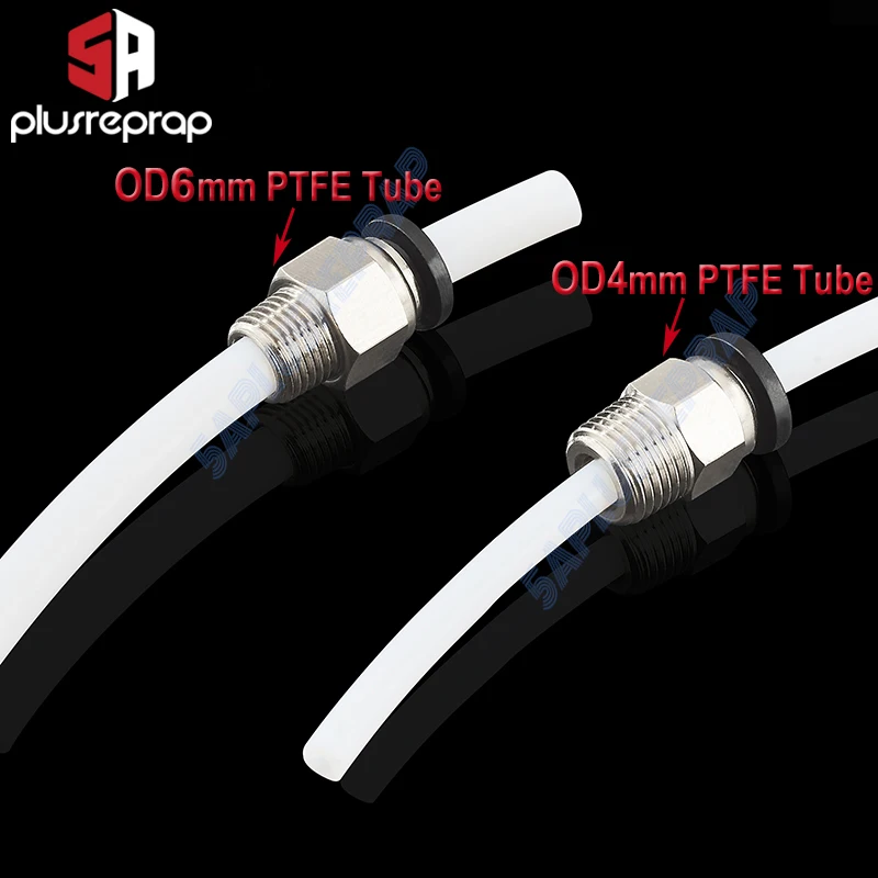 Pneumatic Connectors Bowden Extruder J-head Hotend для трубки PTFE диаметром 4 мм или 6 мм быстросъемное соединение j-head Фурнитура 3D принтера