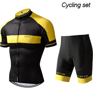 Cycling Set Uhtxhu Мужская велосипедная одежда для велоспорта Одежда дышащая анти-УФ велосипедная одежда для велосипеда из Джерси Наборы - Цвет: Cycling Set