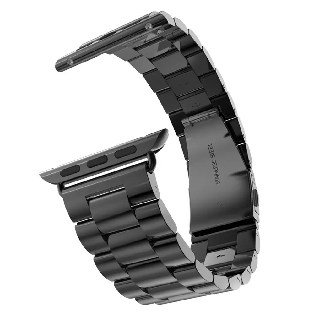 Ремешок из нержавеющей стали для Apple Watch 44 м 40 мм сменный металлический браслет