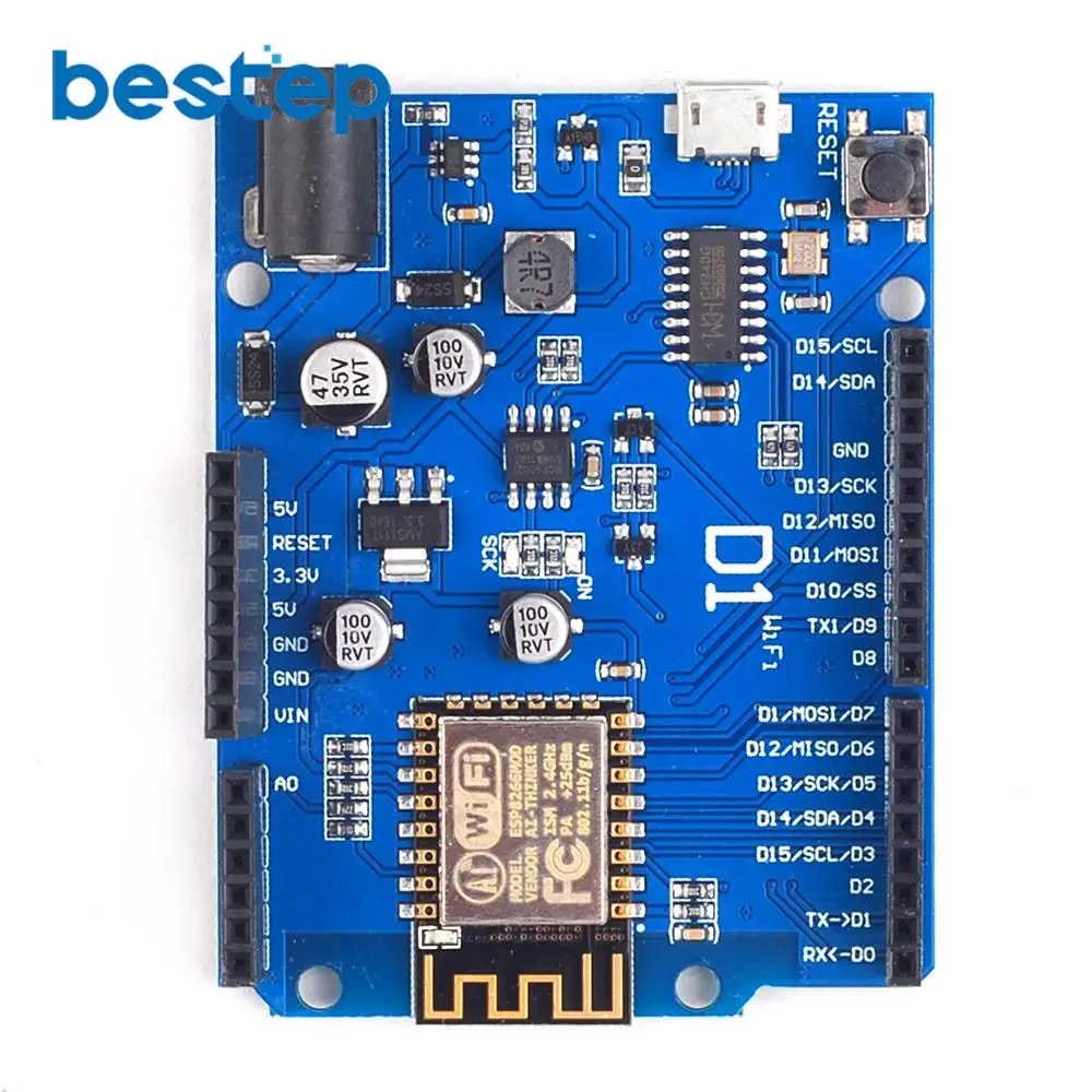 ESP8266 ESP 12E для WeMos D1 CH340 WiFi Беспроводная OTA макетная плата IDE ARDUINO совместимый модуль