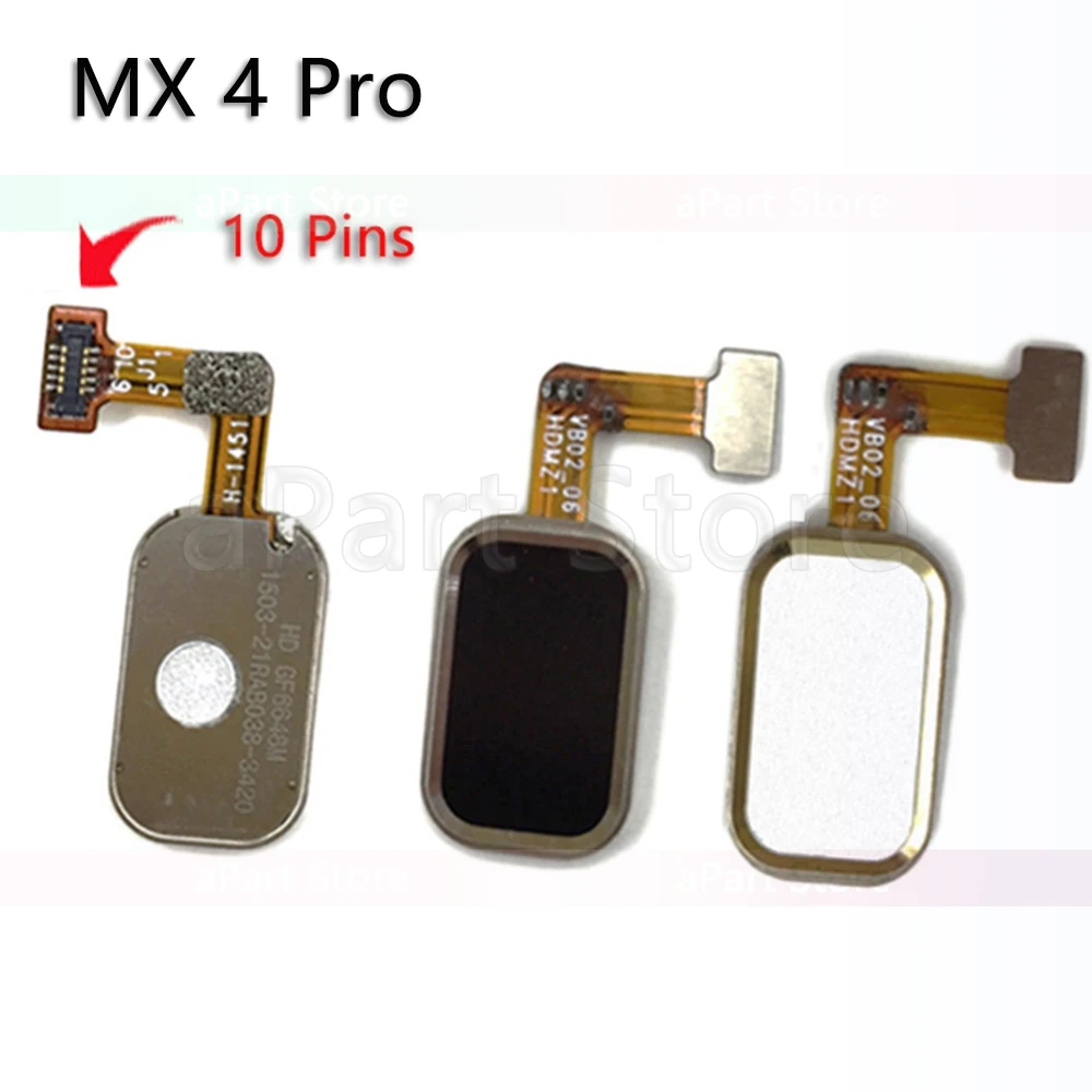 Кнопка назад домой ключ датчик отпечатков пальцев гибкий кабель для Meizu MX4 MX 4 Pro