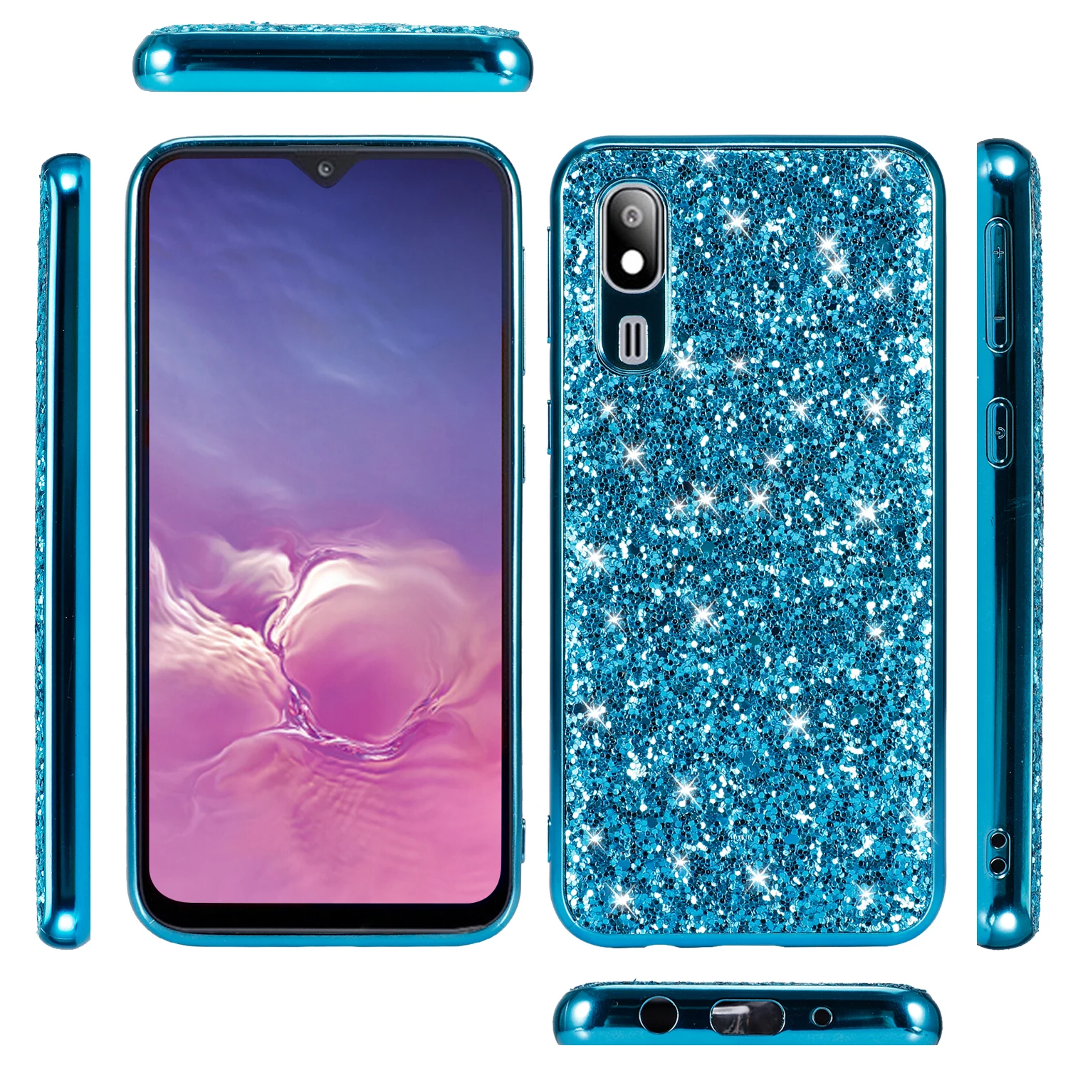 Чехол для samsung Galaxy A80 чехол с сияющими блестками и пайетками A10 A20 A30 A40 A50 A60 A70 M10 M20 note