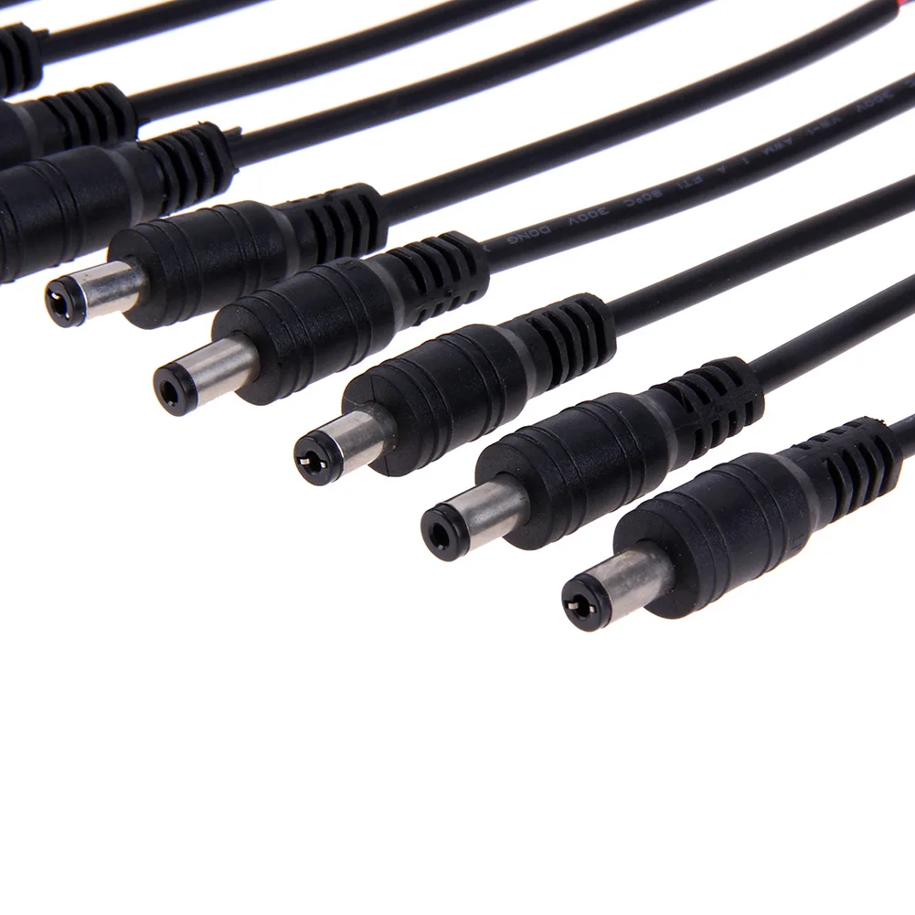 10 шт Удлинительный DC Мощность разъем с помощью фиксирующей пряжки 5 5x2 1 мм Мужской