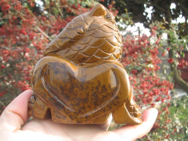 Натуральный красивый тигровый глаз резьба по камню исцеления хрустального