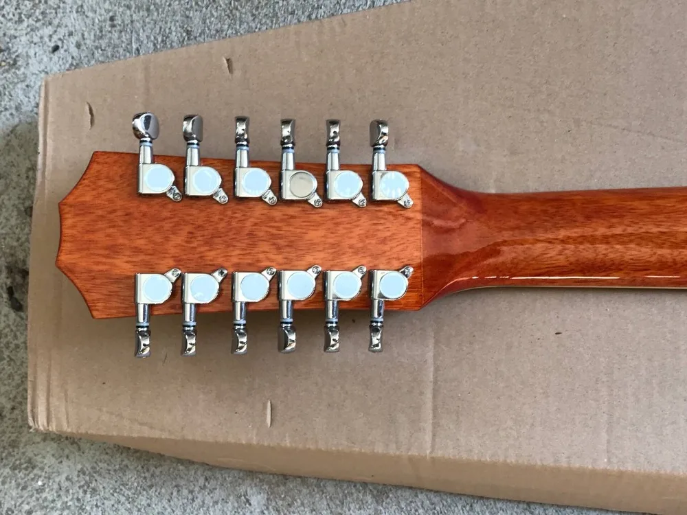 Круглый корпус 12 струн K55 koa Акустическая гитара 12 струн K55e акустическая электрическая гитара Chaylor KOA электрическая Народная гитара