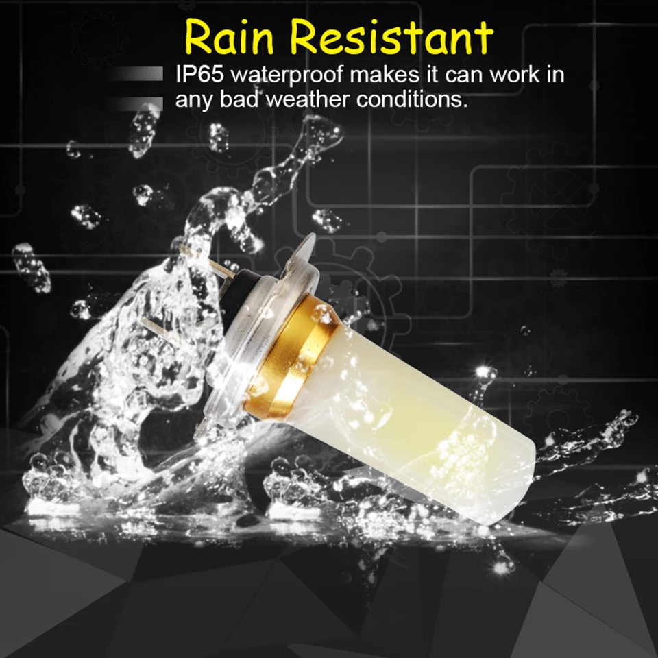 Прямая доставка 1x 1400lm Led H7 H8 H11 HB4 9006 HB3 9005 Автомобильные противотуманные фары лампы