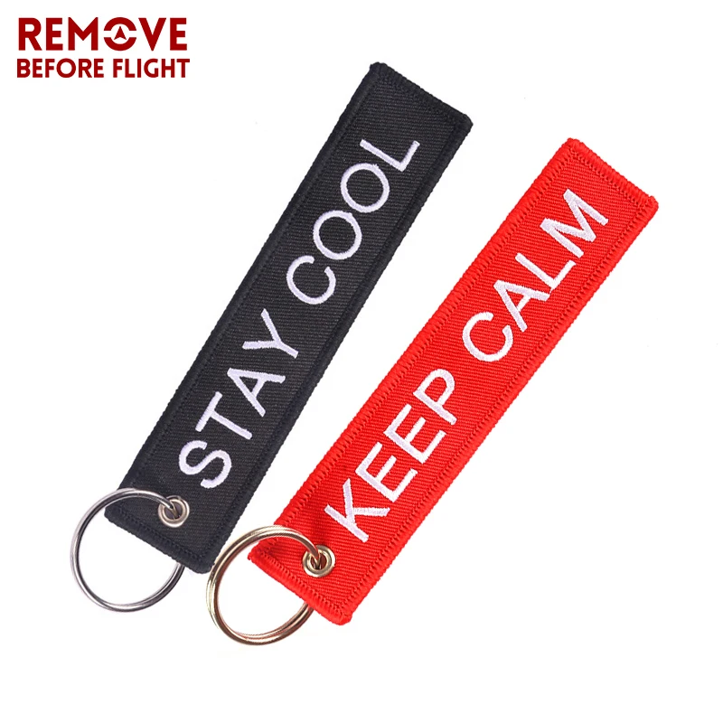 Fashion Keychain Set for Friends STAY COOL AWESOME EVERYDAY Motorcycles Key Chains Red Embroidery Chain Gifts Birthday | Украшения и