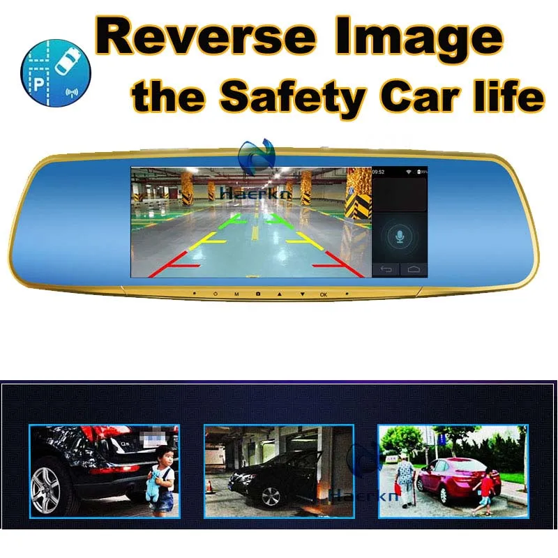 7 дюймов Wifi Android автомобиля Автомобильный ВИДЕОРЕГИСТРАТОР GPS Навигация Зеркало