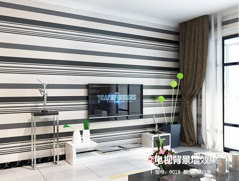 3D тканевые Настенные обои серые и белые черные современные полосатые для