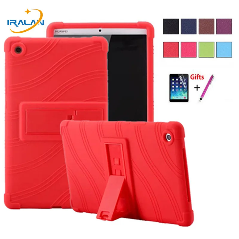 2019 Hot Soft Silicone Shockproof Back Case For Huawei Mediapad M5 8.4 SHT-W09 SHT-AL09 Rugged Stand Tablet Cover+Film+Stylus | Компьютеры