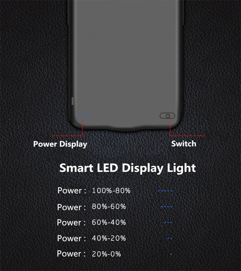 Ext power 6800 мАч портативный чехол Bank для Xiaomi Redmi Note7 с поддержкой Внешнего Резервного