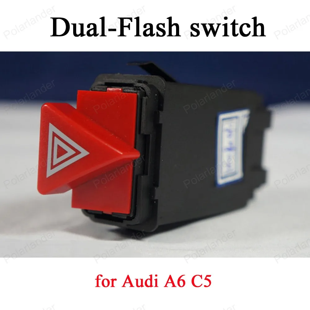 

9 pin Warning light Dual Flash Switch Button Emergency Lamp switch for A-udi A6 C5 4B0 941 509 c