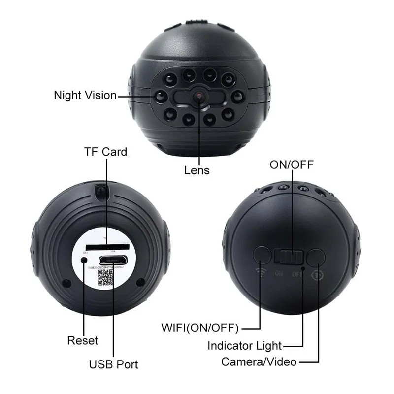 HYUCHON 1080P WiFi мини камера 813 IP домашняя беспроводная камера/детский монитор/няня с