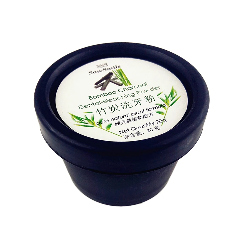 1 powder Отбеливающий порошок активированного угля для гигиены полости рта Очистка зубов Зубная пластина зубные пятна с щеткой для чистки зубов TSLM2 - Цвет: 1 powder