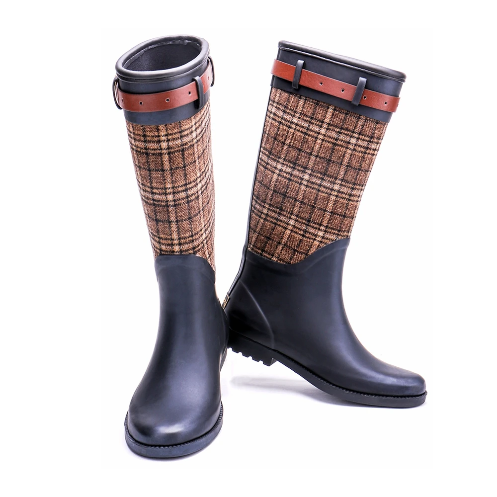 TONGPU женские длинные резиновые сапоги 242 543|designer rain boots|fashion bootsrain boots |