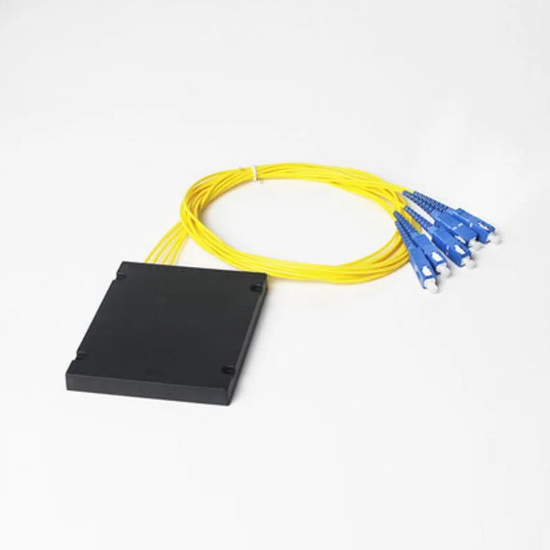 SC UPC 1x4 PLC оптический разветвитель один режим с разъемом для FTTH PC ABS коробка