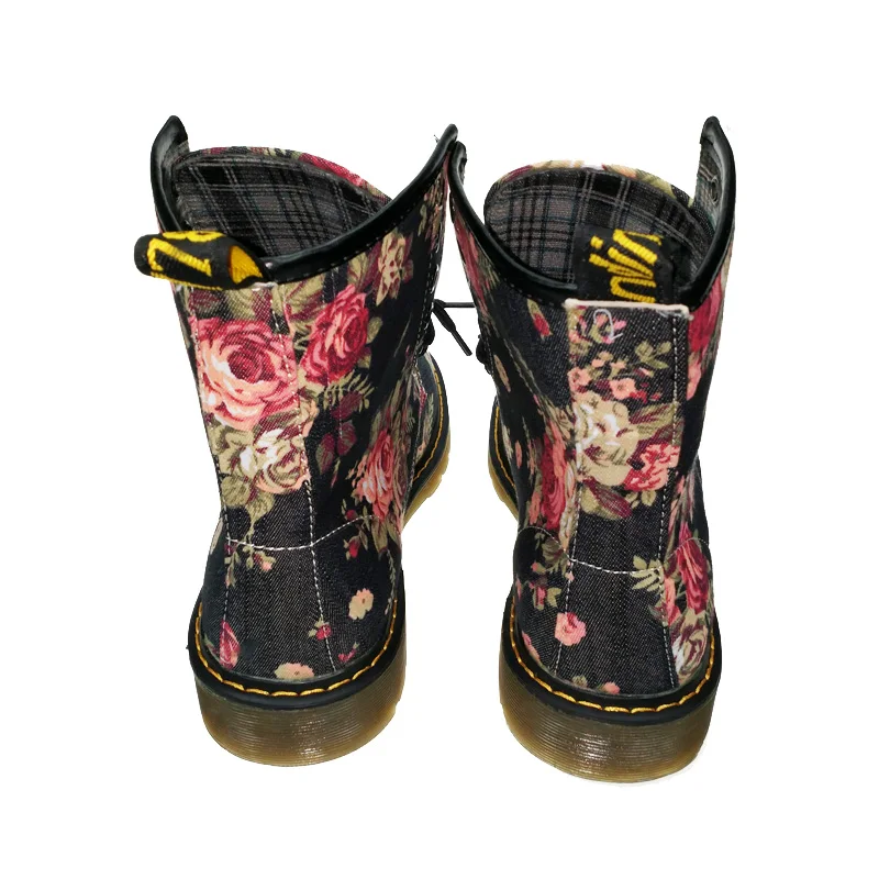 Женские высокие ботильоны в стиле ретро модные тканевые ботинки для верховой