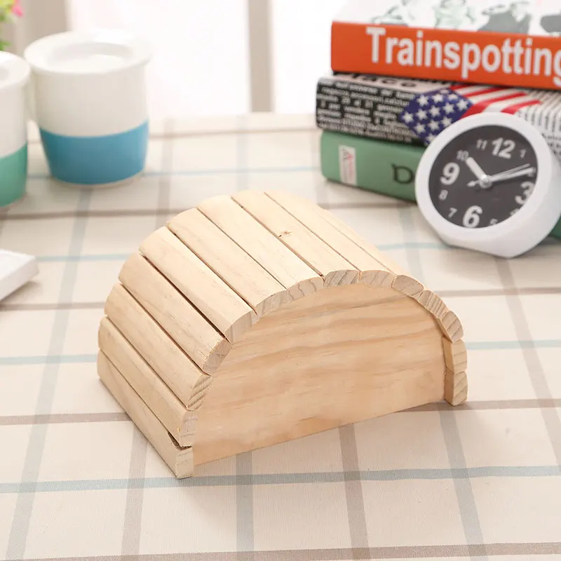 Pet Hamster Wooden House Squirrel Home Supplies Totoro Nest Gerbil Chalet Mice Hideout Rat Mouse Cage Accessories