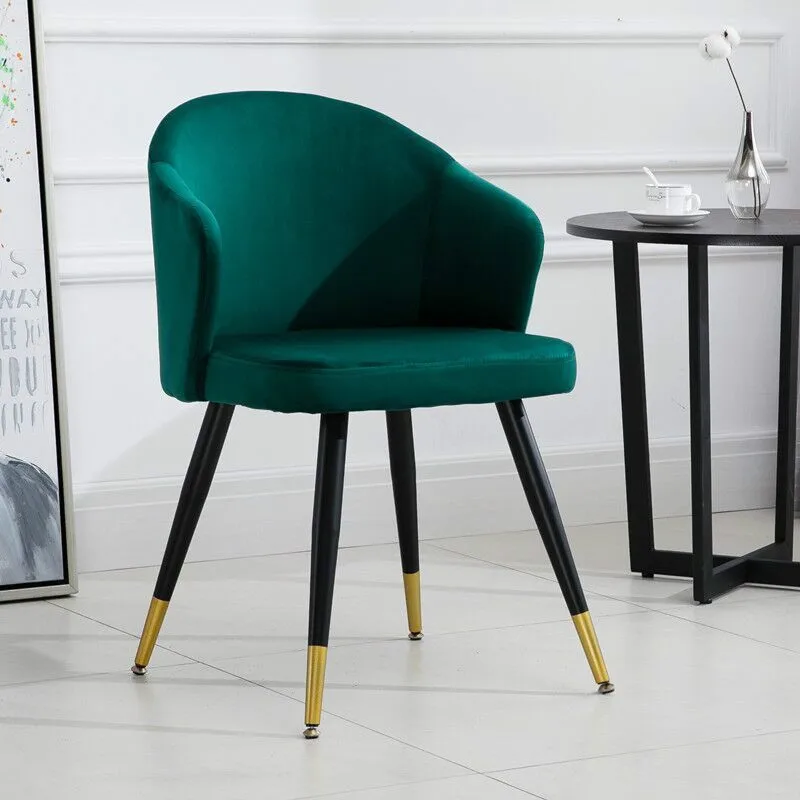 Скандинавский свет роскошный стул для столовой макияжа ногтей железный одевания