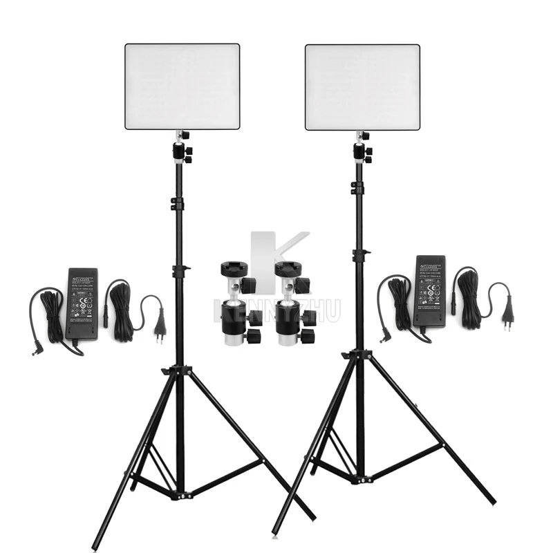 2x Yongnuo YN600 AIR 22 мм ультратонкий Светодиодный Видео светильник ing Kit двухцветный 3200-5500K 4000лм для камеры DV Canon Nikon Pentax