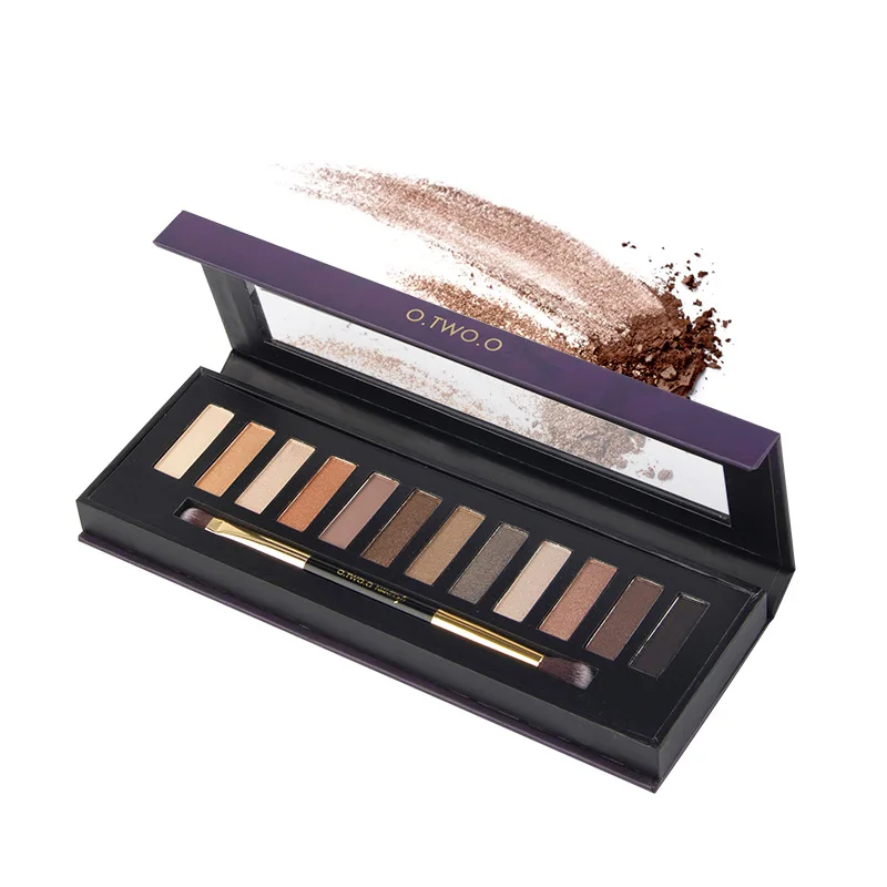 12 Color Pour Fard Nude Eyeshadow Pallete Balm Glitter Palette Brow Cosmetic Makeup Natural Matte Gift Pro Beauty Tools |