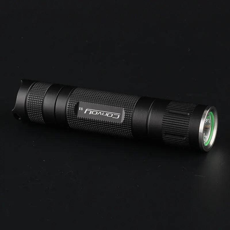 Convoy S3 Cree XM-L2 U2-1A LED Flashlight Torch Lantern Powerful Self Defense Camping light lamp for Bicycle-black | Лампы и освещение