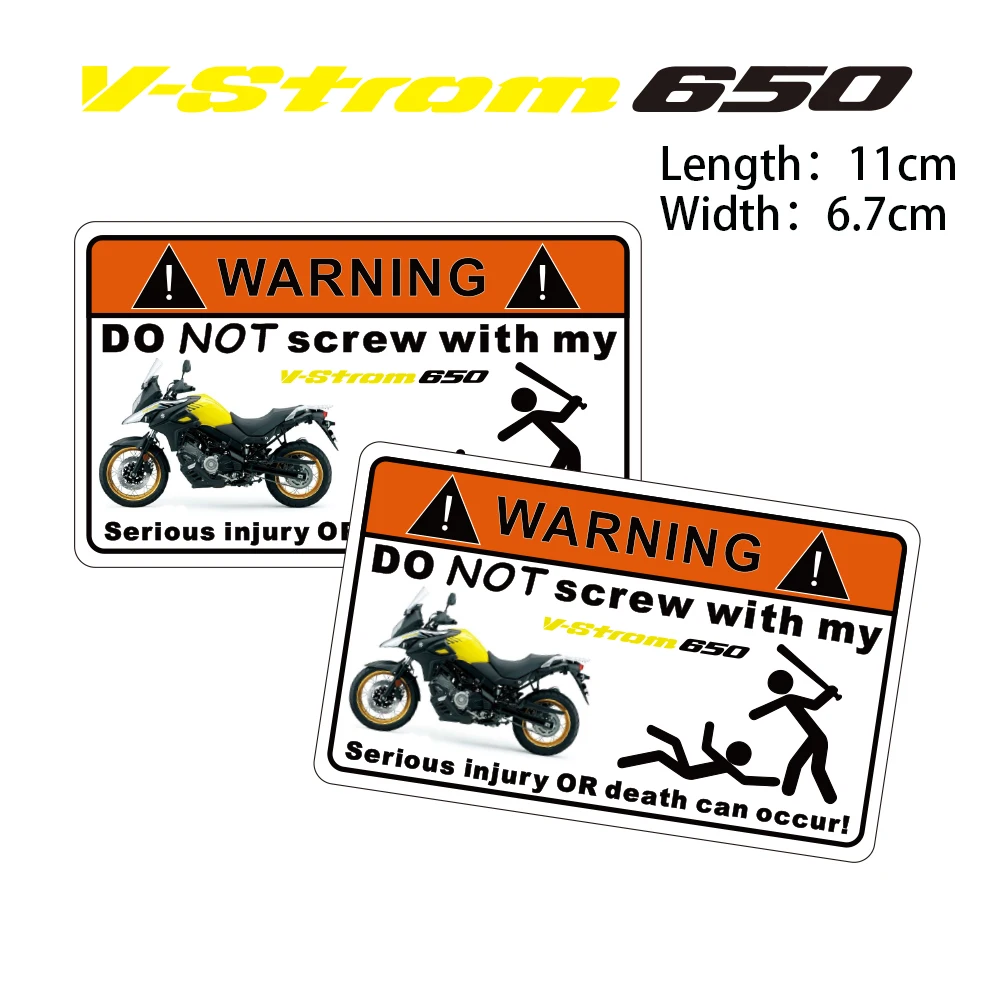 

KODASKIN 2 Pieces Do Not Screw Warning Sticker Decal for SUZUKI V-Strom650