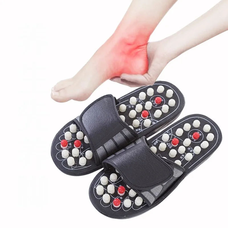 Массажные тапочки для ног вращающаяся Акупунктура Регулируемая по высоте Уход